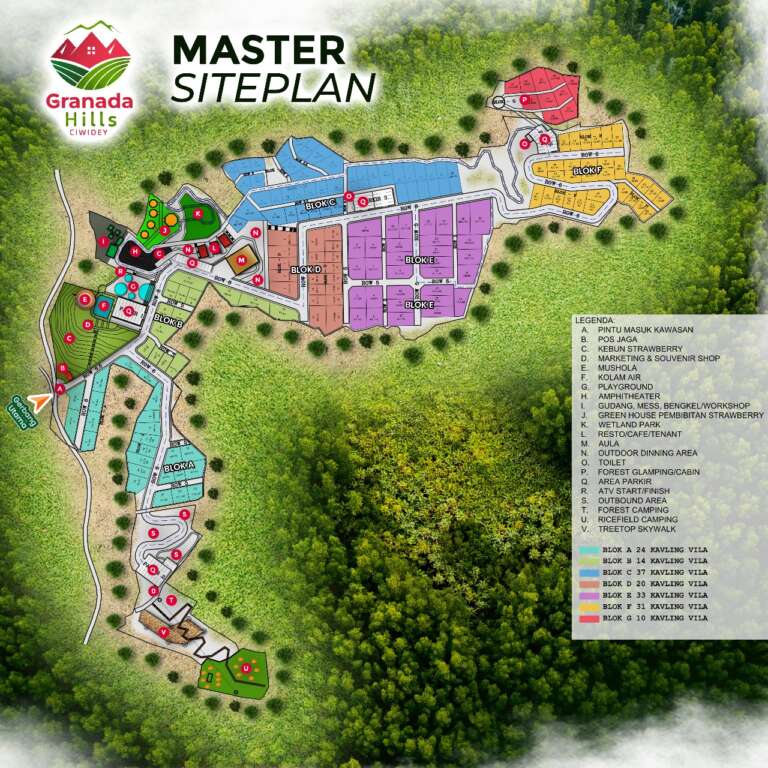 Granada Hills Ciwidey 2 Master Siteplan Granada Hills Ciwidey