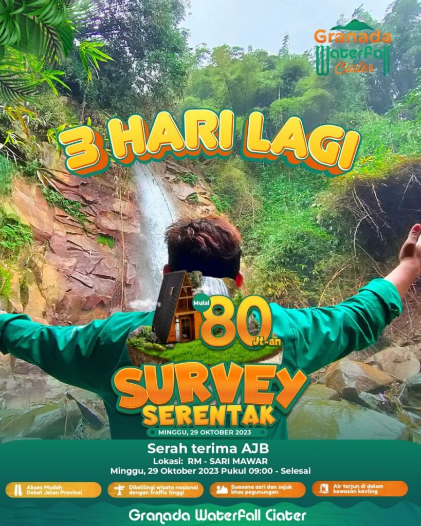 Granada Waterfall Ciater 13 Brosur harga promo kavling Granada Waterfall Ciater