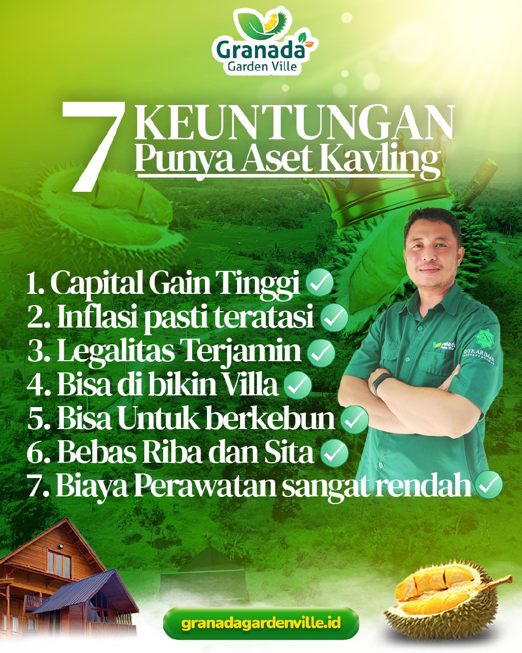 Investasi Cerdas, Hidup Tenang Bersama Isykariman Properti Syariah di Lokasi Strategis 6 7 Keuntungan Punya Asset Kavling Granada Garden Ville