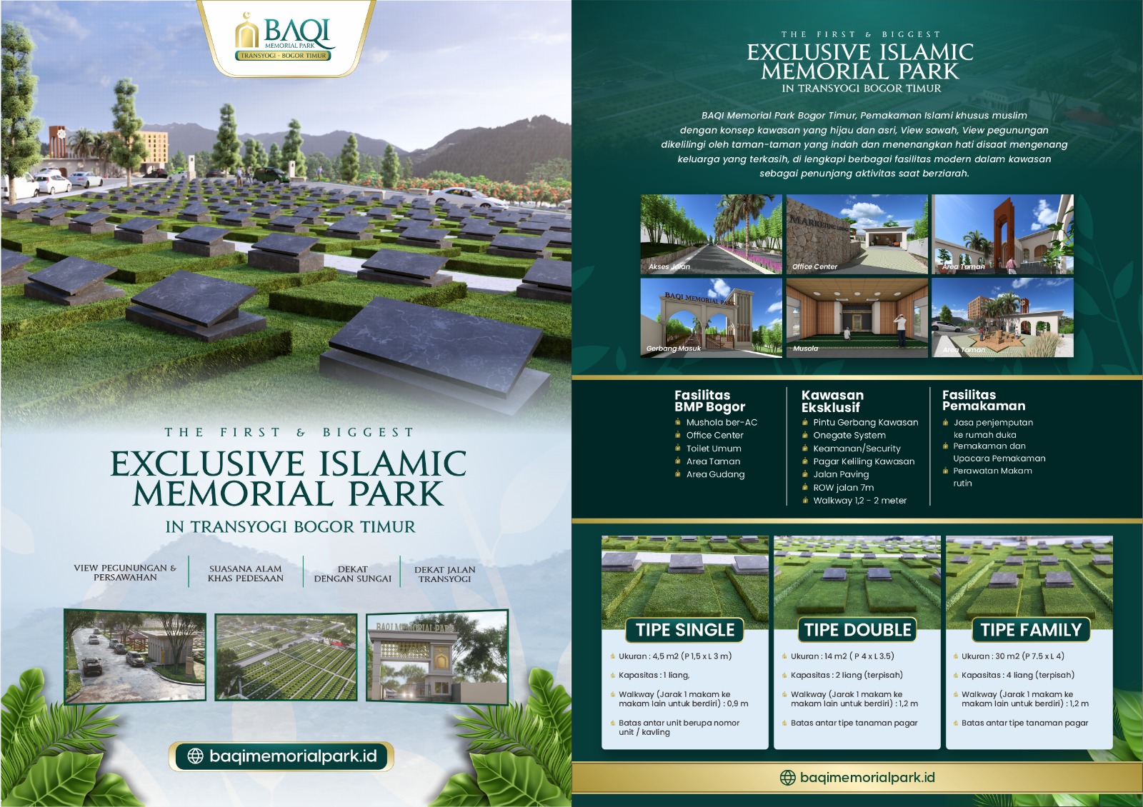 Investasi Cerdas, Hidup Tenang Bersama Isykariman Properti Syariah di Lokasi Strategis 8 Eksklusive Islamic Baqi Memorial Park Bogor