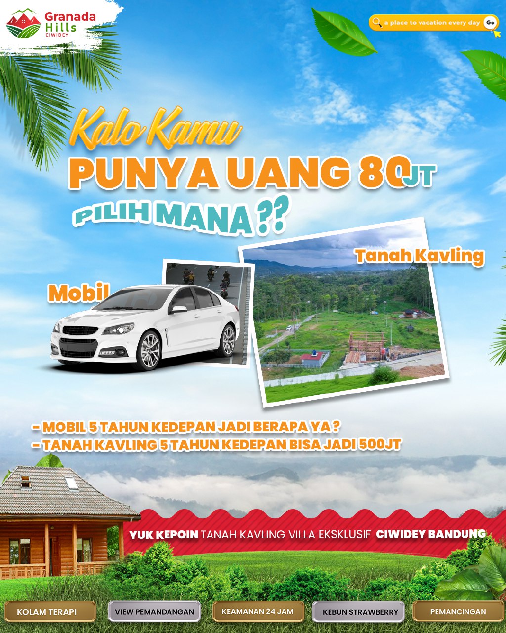 Investasi Cerdas, Hidup Tenang Bersama Isykariman Properti Syariah di Lokasi Strategis 12 Kalau kamu punya uang 80 Juta Granada Hills Ciwidey